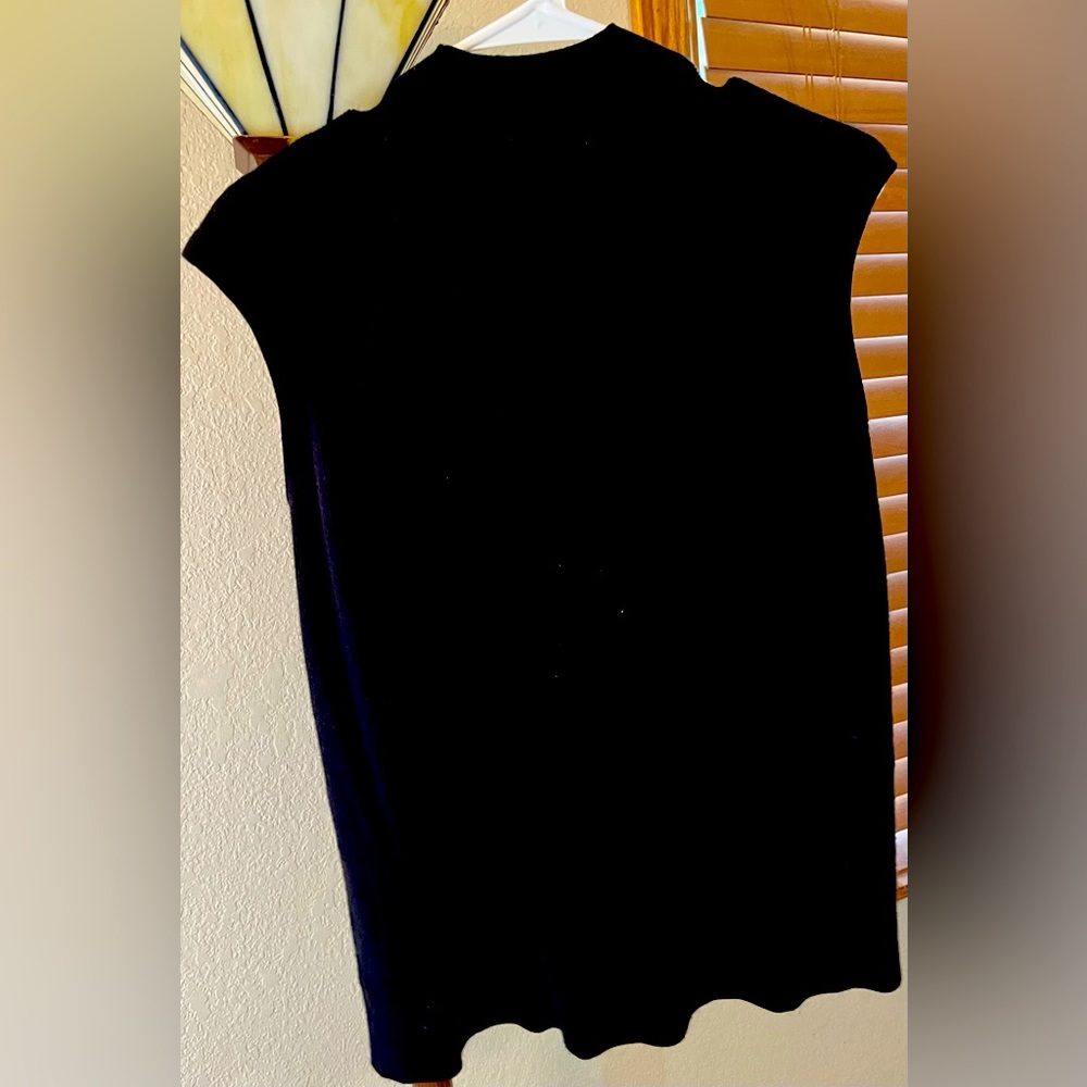 Black Worthington Mock Turtleneck Sweater
